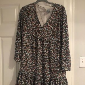 Jcrew size small long sleeve floral dress